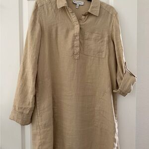 Michael Stars Tan Shirt Dress